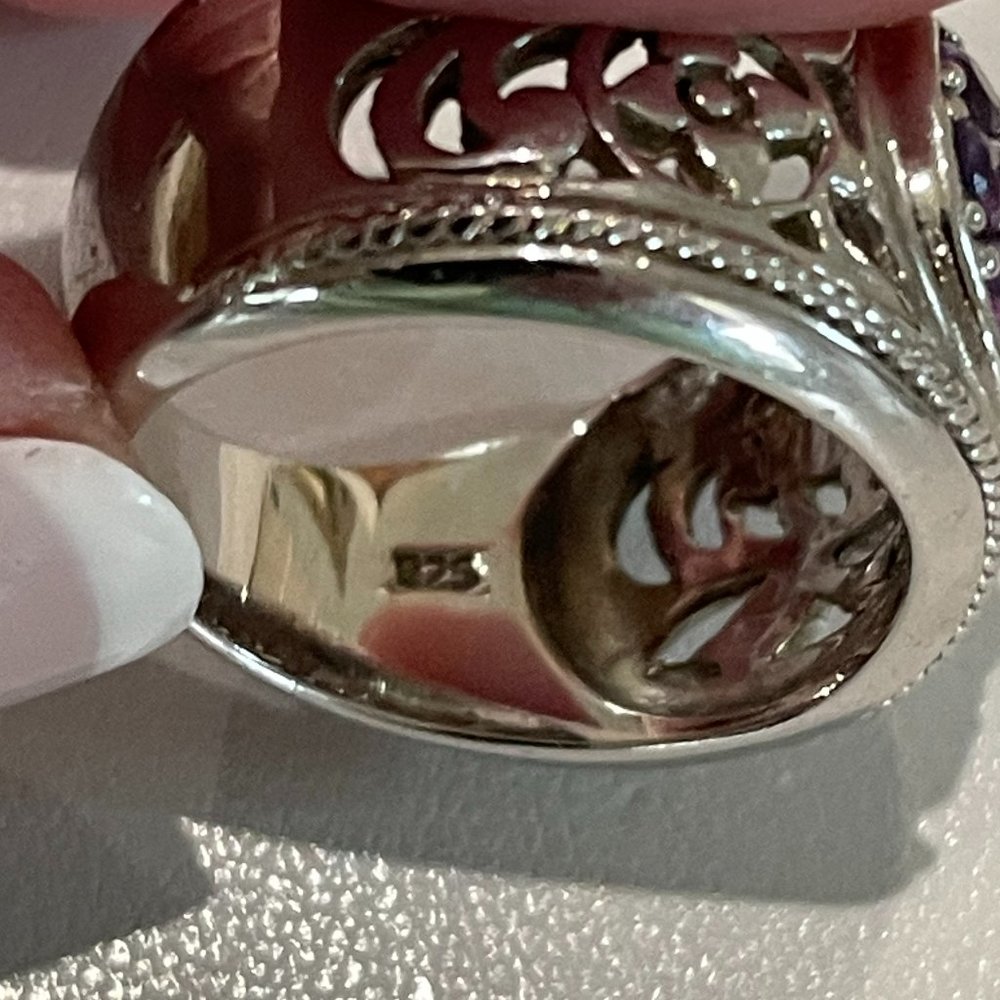 Marilyn & Co. Sterling Silver Filigree Ring - Picture 8 of 8